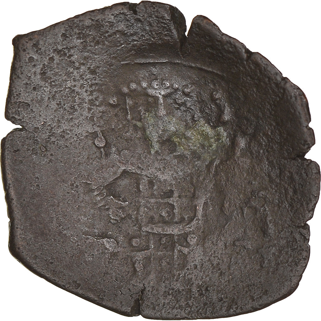 Munten, Isaac II Angelus, Aspron trachy, 1185-1195, Constantinople, FR, Billon