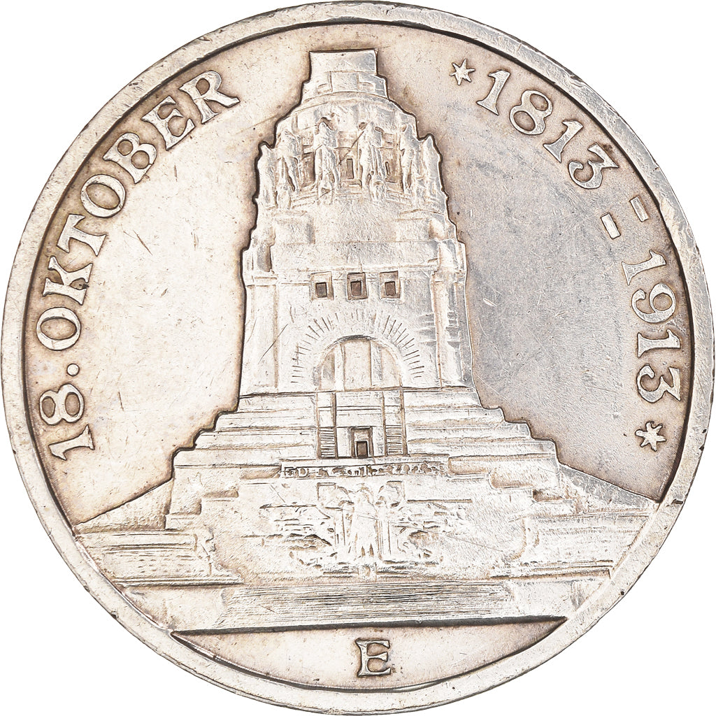 Coin, German States, SAXONY-ALBERTINE, Friedrich August III, 3 Mark, 1913