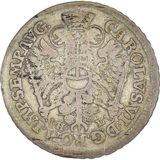 Coin, German States, HAMBURG, Charles VI, 4 Schilling, 1727, VF(20-25), Silver