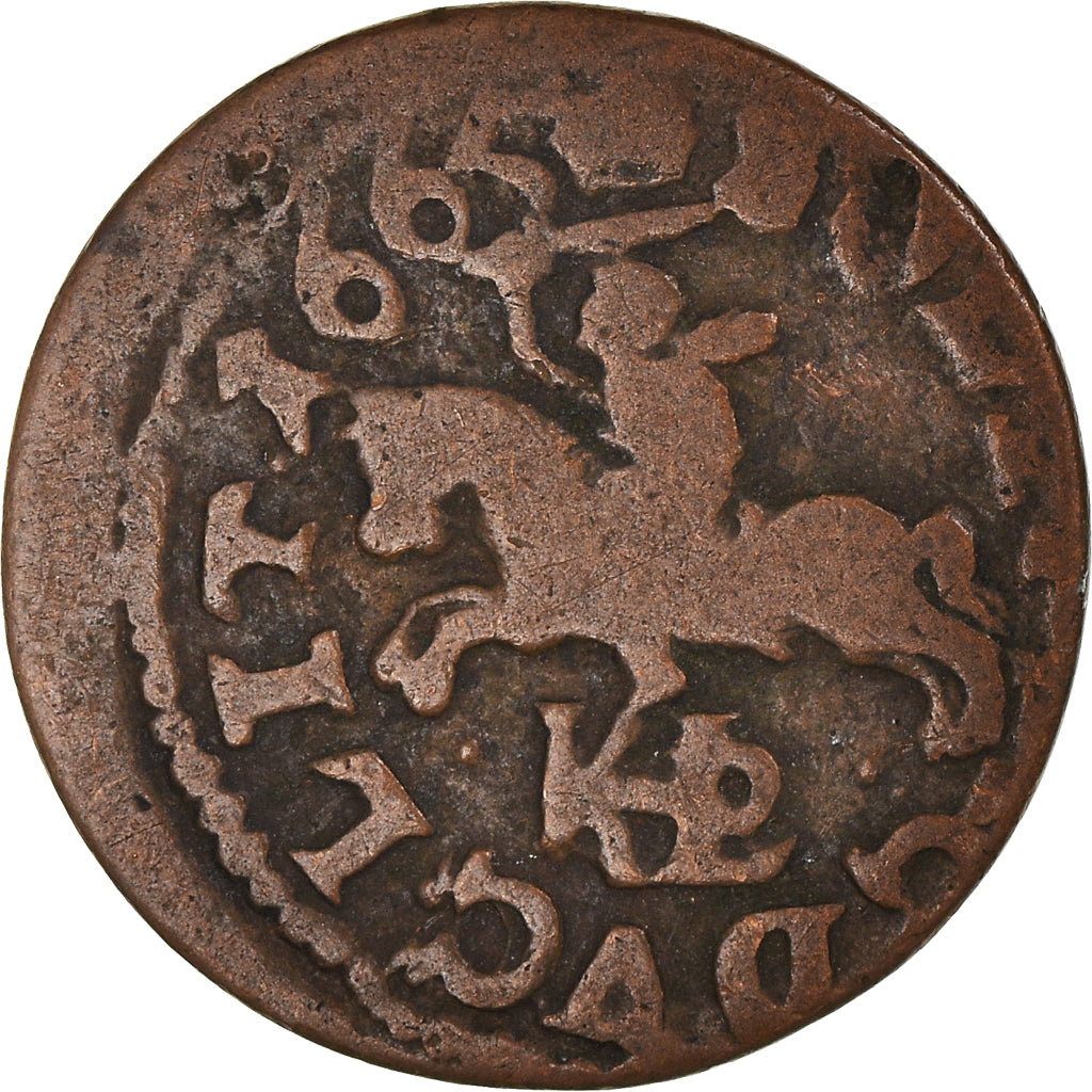 Münze, Polen, Johann Casimir, Solidus or Boratynka, 1665, S, Kupfer