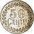 jeton, France, Littoral Deuxième Lot, 50 Centimes, Cie. Des Mines, SUP, Silver