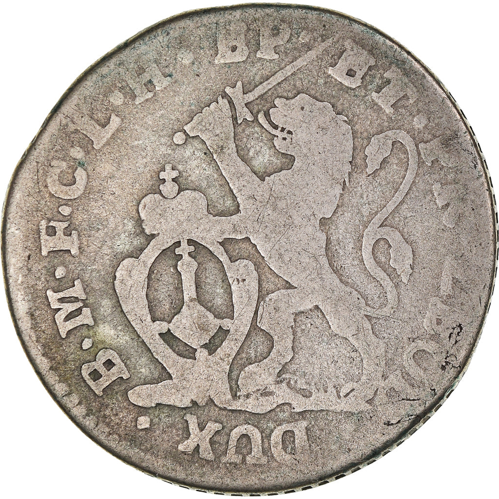 Coin, LIEGE, John Theodore, 2 Escalin, 1753, Liege, F(12-15), Silver, KM:161
