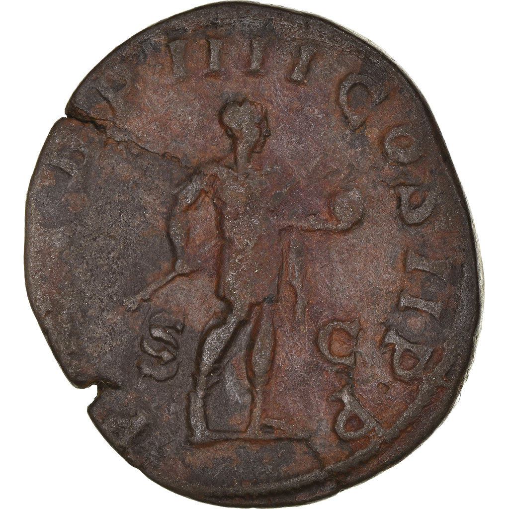 Coin, Gordian III, Sestertius, 241, Roma, VF(30-35), Copper, RIC:306
