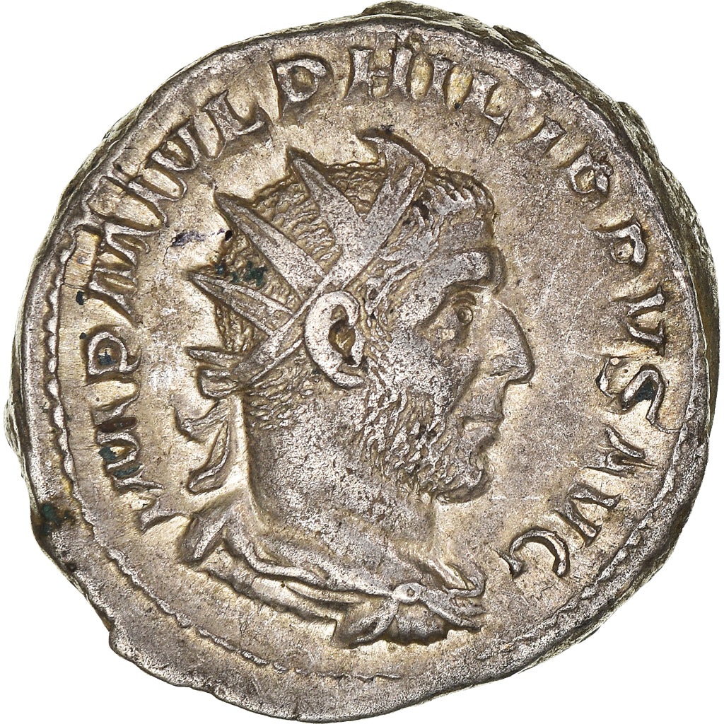 Coin, Philip I, Antoninianus, 247, Roma, AU(50-53), Billon, RIC:45