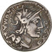 Moeda, Sergia, Denarius, 116-115 BC, Rome, AU(50-53), Prata, Crawford:286/1