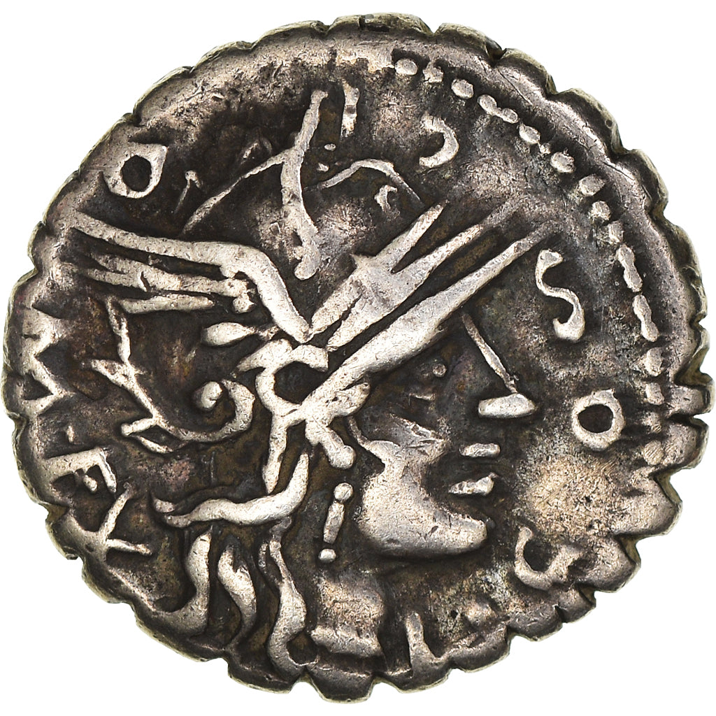 Münze, Cosconia, Denarius Serratus, Narbo, SS+, Silber, Crawford:282/2