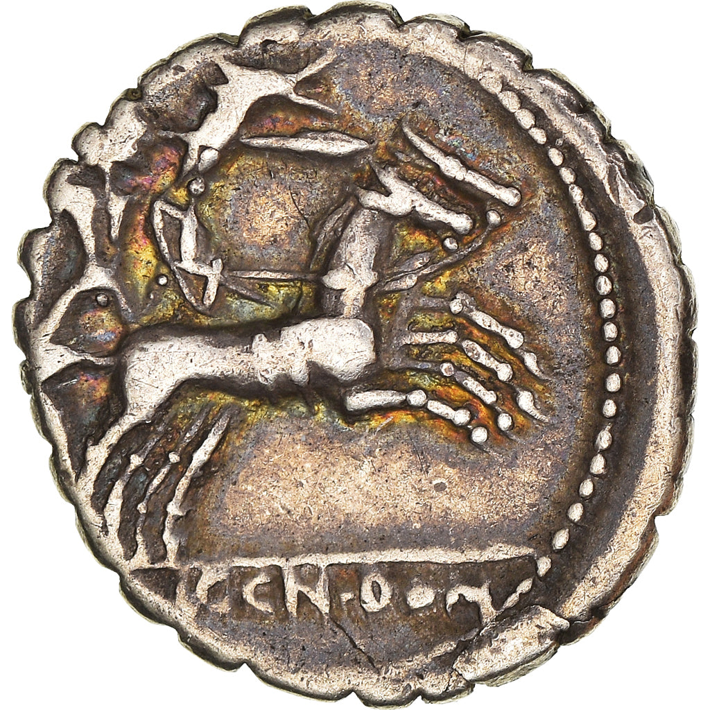Münze, Cosconia, Denarius Serratus, Narbo, SS+, Silber, Crawford:282/2