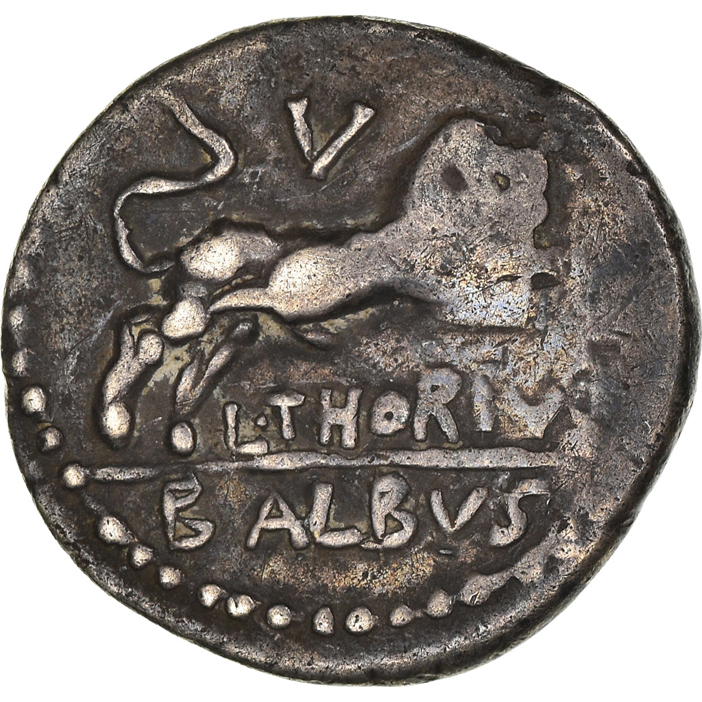 Moneta, Thoria, Denarius, 105 BC, Rome, MB+, Argento, Crawford:598