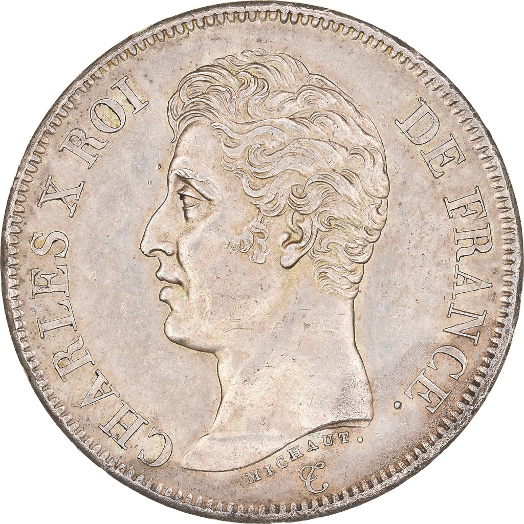Coin, France, Charles X, 5 Francs, 1826, Paris, AU(55-58), Silver, KM:720.1