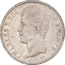Coin, France, Charles X, 5 Francs, 1828, Paris, EF(40-45), Silver, KM:728.1