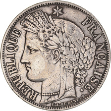 Moneta, Francia, Cérès, 5 Francs, 1850, Paris, MB+, Argento, KM:761.1