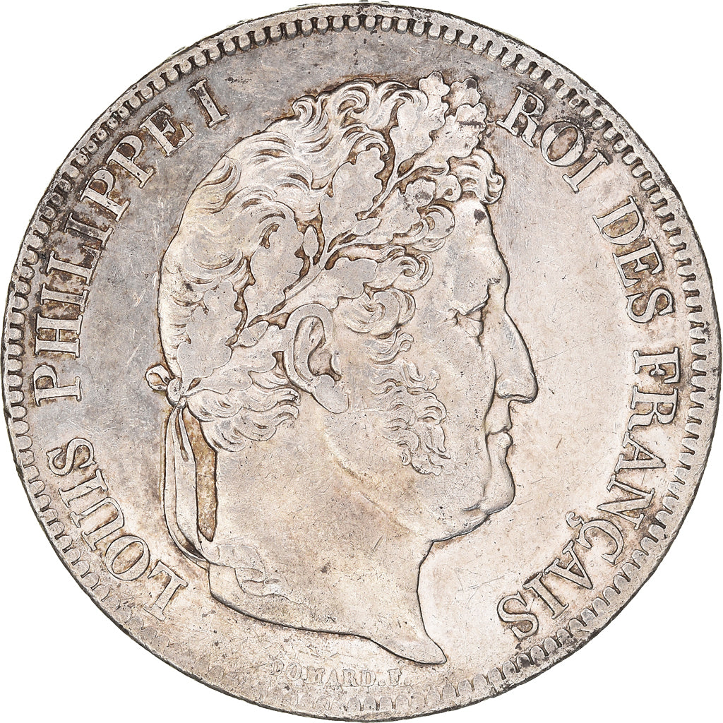 Coin, France, Louis-Philippe, 5 Francs, 1834, Lyon, AU(50-53), Silver, KM:749.4