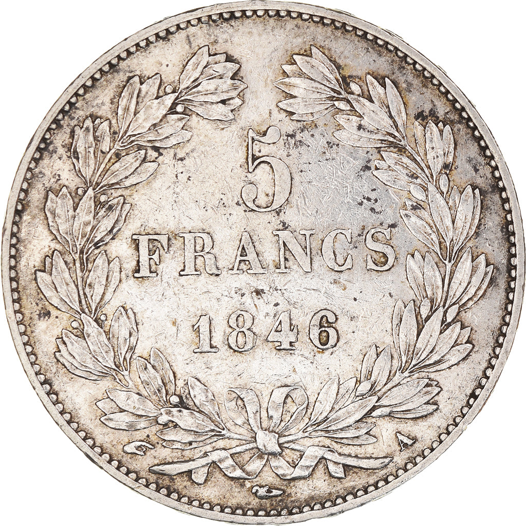 Coin, France, Louis-Philippe, 5 Francs, 1846, Paris, EF(40-45), Silver, KM:749.1