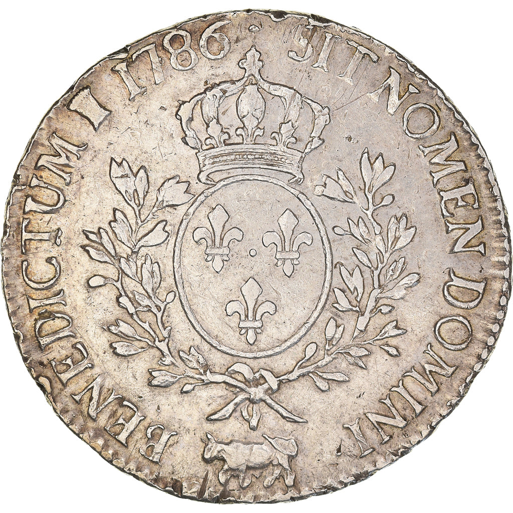 Münze, Frankreich, Louis XVI, Écu de Béarn aux branches d'olivier, Ecu, 1786
