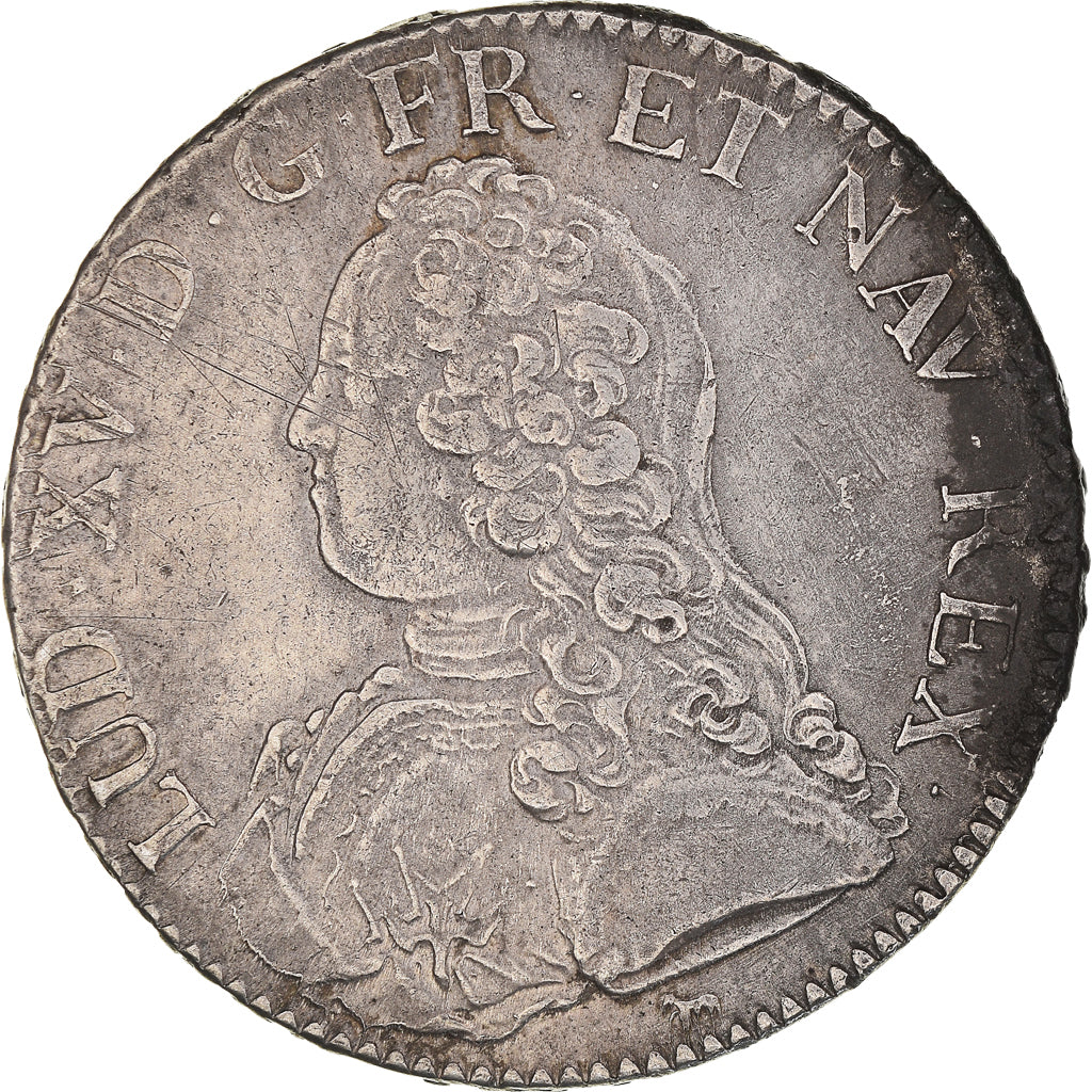 Munten, Frankrijk, Louis XV, Écu aux branches d'olivier, Ecu, 1727, Paris, ZF+