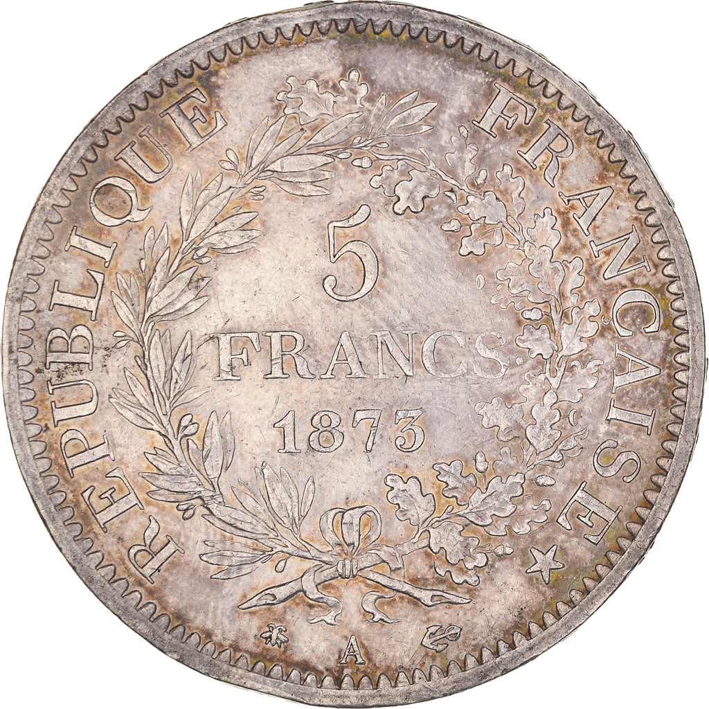 Coin, France, Hercule, 5 Francs, 1873, Paris, AU(50-53), Silver, KM:820.1
