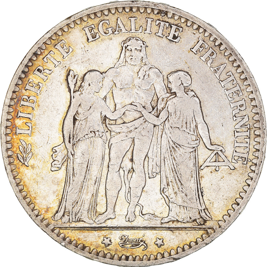 Coin, France, Hercule, 5 Francs, 1875, Paris, VF(30-35), Silver, KM:820.1