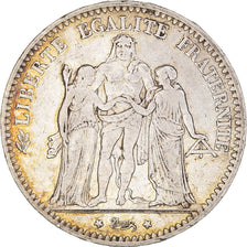 Coin, France, Hercule, 5 Francs, 1875, Paris, VF(30-35), Silver, KM:820.1