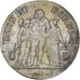 Coin, France, Union et Force, 5 Francs, AN 7, Bayonne, EF(40-45), Silver