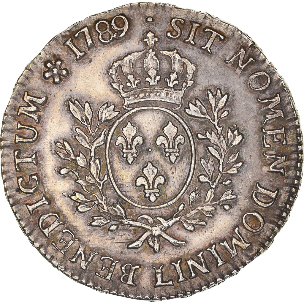 Moneta, Francia, Louis XVI, Ecu aux branches d'olivier, 1789, Bayonne, BB