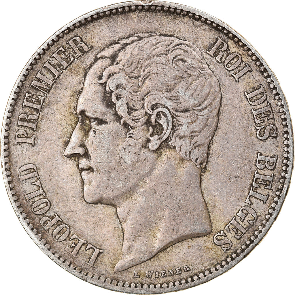 Coin, Belgium, Leopold I, 5 Francs, 5 Frank, 1849, VF(30-35), Silver, KM:17