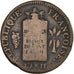 Münze, Frankreich, 2 sols aux balances daté, 2 Sols, 1793, Strasbourg, S