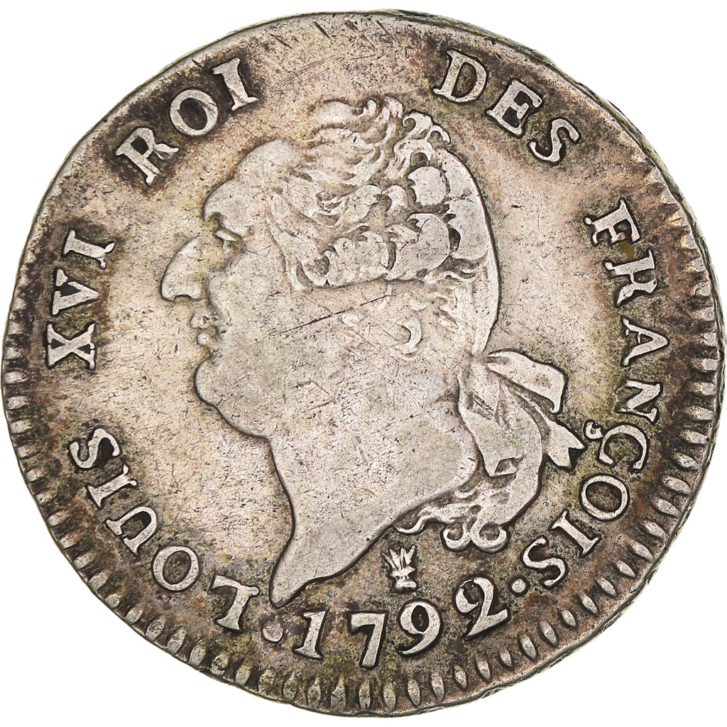Munten, Frankrijk, Louis XVI, 30 sols françois, 30 Sols, 1792, Limoges, ZF