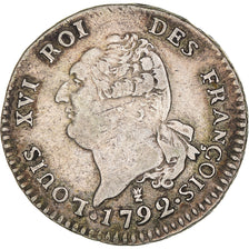 Munten, Frankrijk, Louis XVI, 30 sols françois, 30 Sols, 1792, Limoges, ZF