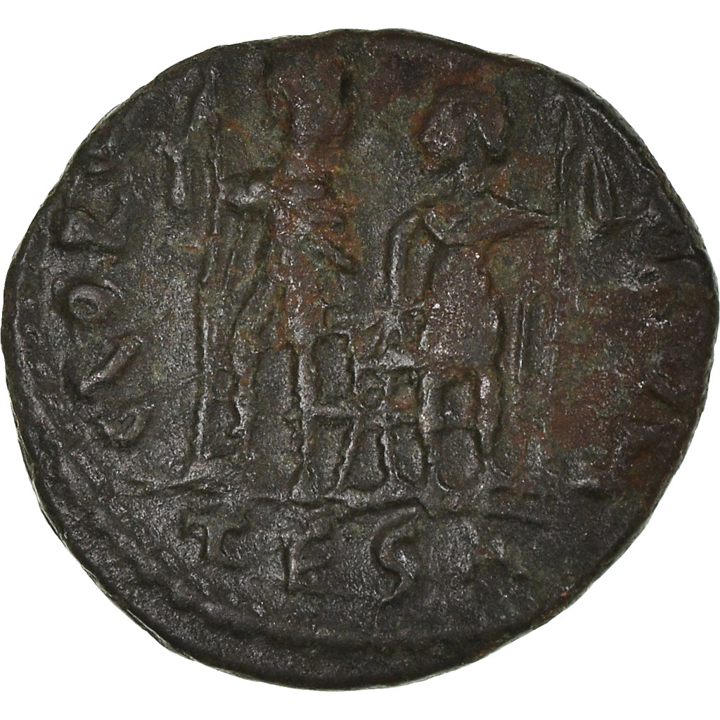 Moneta, Honorius, Nummus, 408-423, Thessalonica, BB+, Bronzo, RIC:395