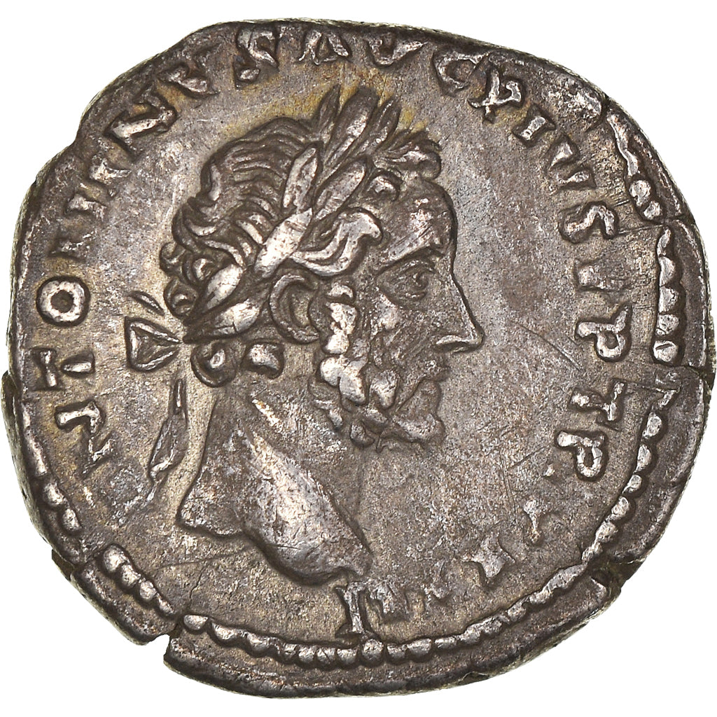 Coin, Antoninus Pius, Denarius, 159, Rome, AU(50-53), Silver, RIC:294b