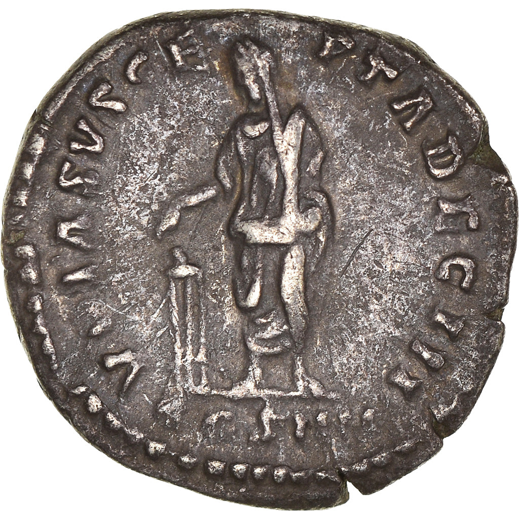Coin, Antoninus Pius, Denarius, 159, Rome, AU(50-53), Silver, RIC:294b