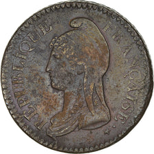 Coin, France, Dupré, Decime, AN 8, Paris, EF(40-45), Bronze, KM:644.1, Le