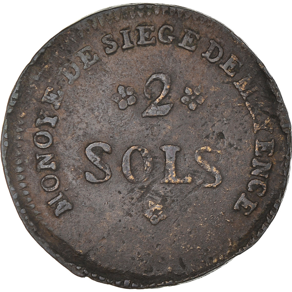 Coin, German States, MAINZ, Friedrich Karl Josef, 2 Sols, 1793, Mayence