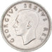Moneda, Sudáfrica, George VI, 5 Shillings, 1948, Pretoria, MBC, Plata, KM:40.1