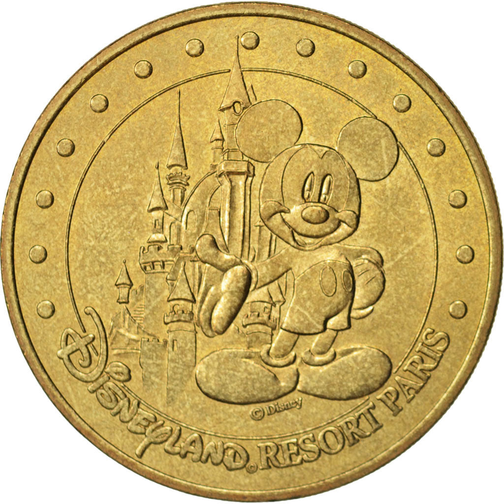 France, Jeton Touristique, 77/ Disneyland - Château et Mickey, 2003, MDP