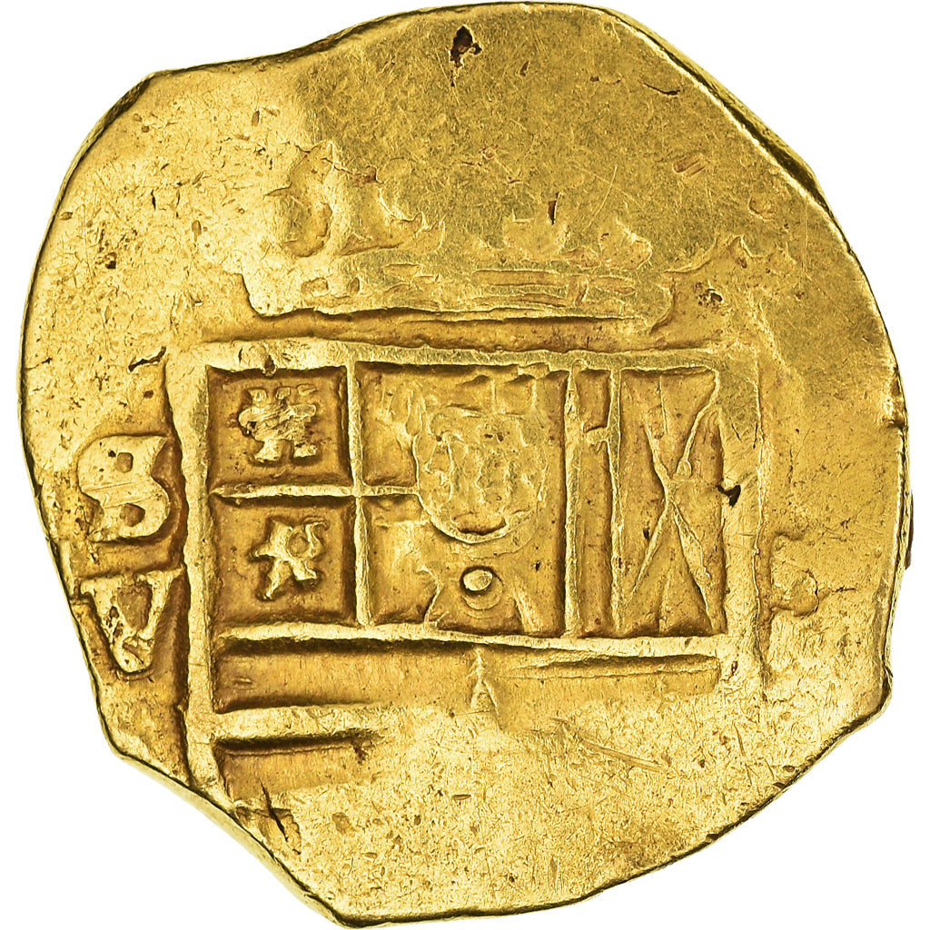 Coin, Spain, Philip III, 2 Escudos, Seville, VF(30-35), Gold