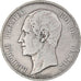 Moneda, Bélgica, Leopold I, 5 Francs, 5 Frank, 1852, Brussels, BC+, Plata