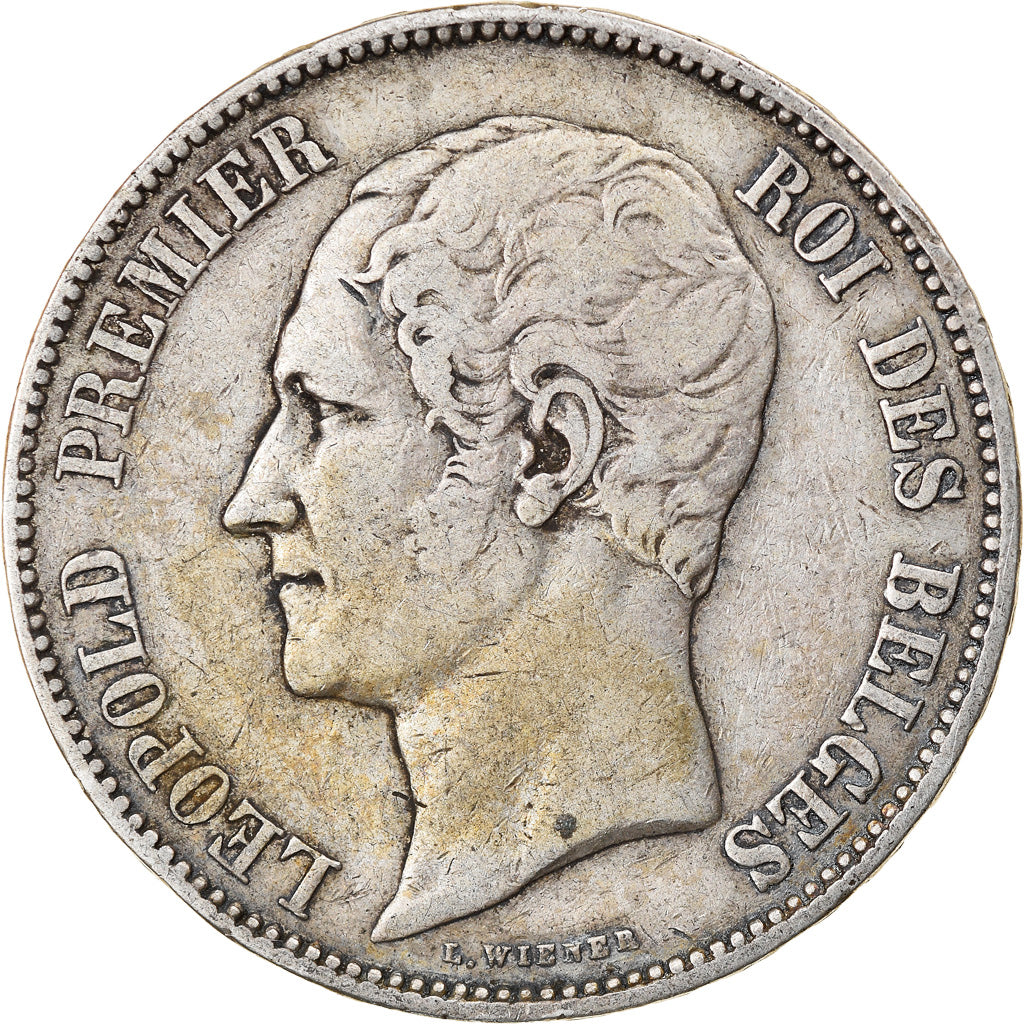 Coin, Belgium, Leopold I, 5 Francs, 5 Frank, 1849, VF(30-35), Silver, KM:17