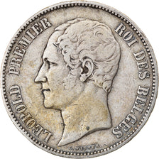 Coin, Belgium, Leopold I, 5 Francs, 5 Frank, 1849, VF(30-35), Silver, KM:17