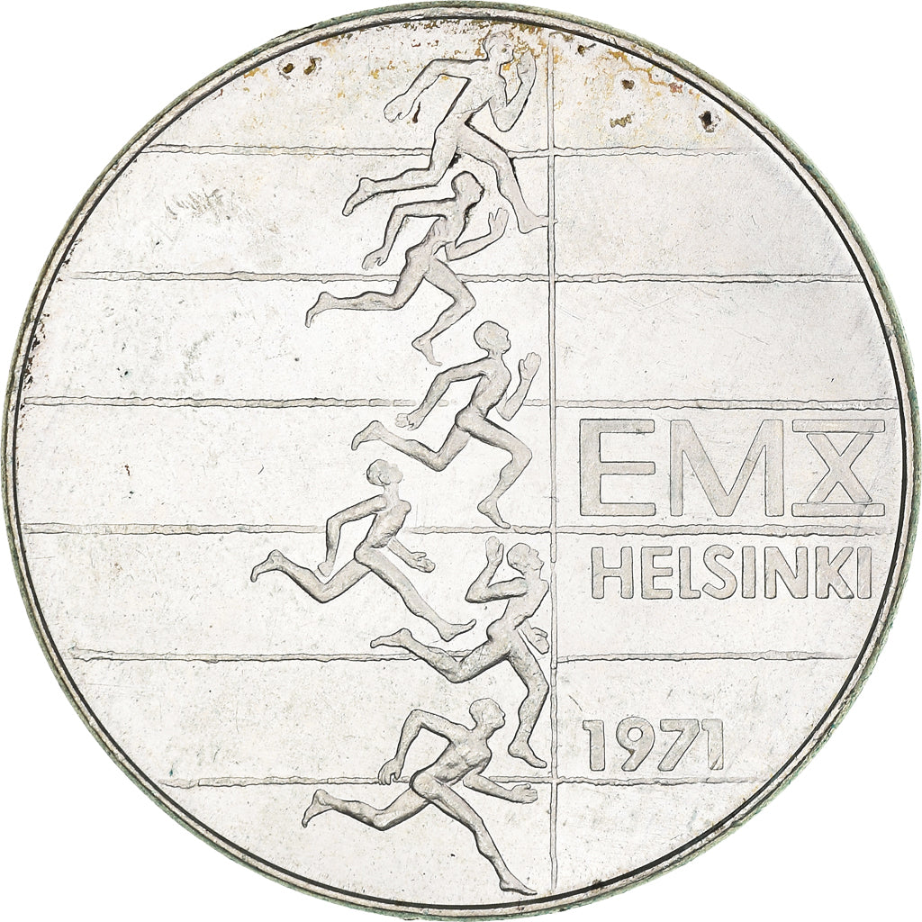 Coin, Finland, 10 Markkaa, 1971, MS(60-62), Silver, KM:52