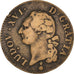 Moneta, Francia, Louis XVI, Sol, 1791, Metz, MB+, Rame, KM:602.1, Gadoury:350