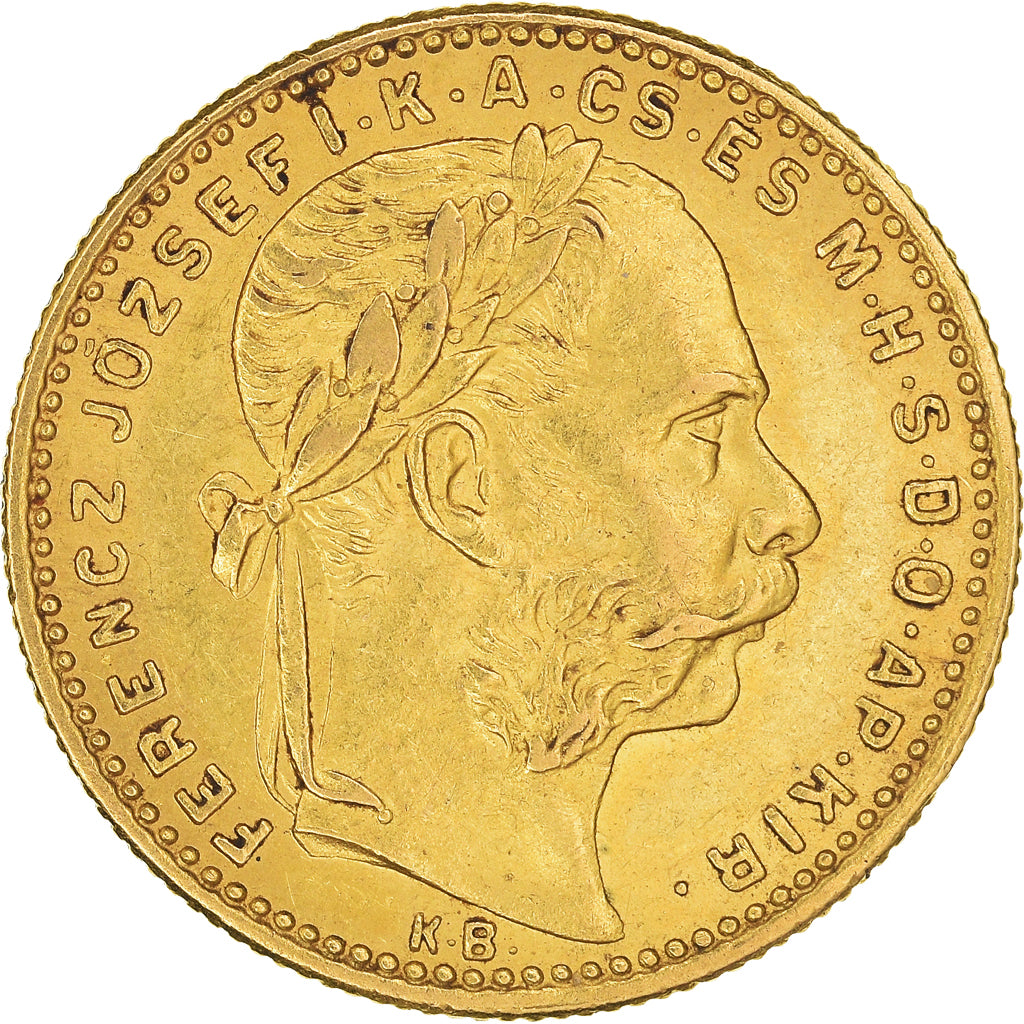 Moneta, Węgry, Franz Joseph I, 8 Forint 20 Francs, 1888, Kormoczbanya