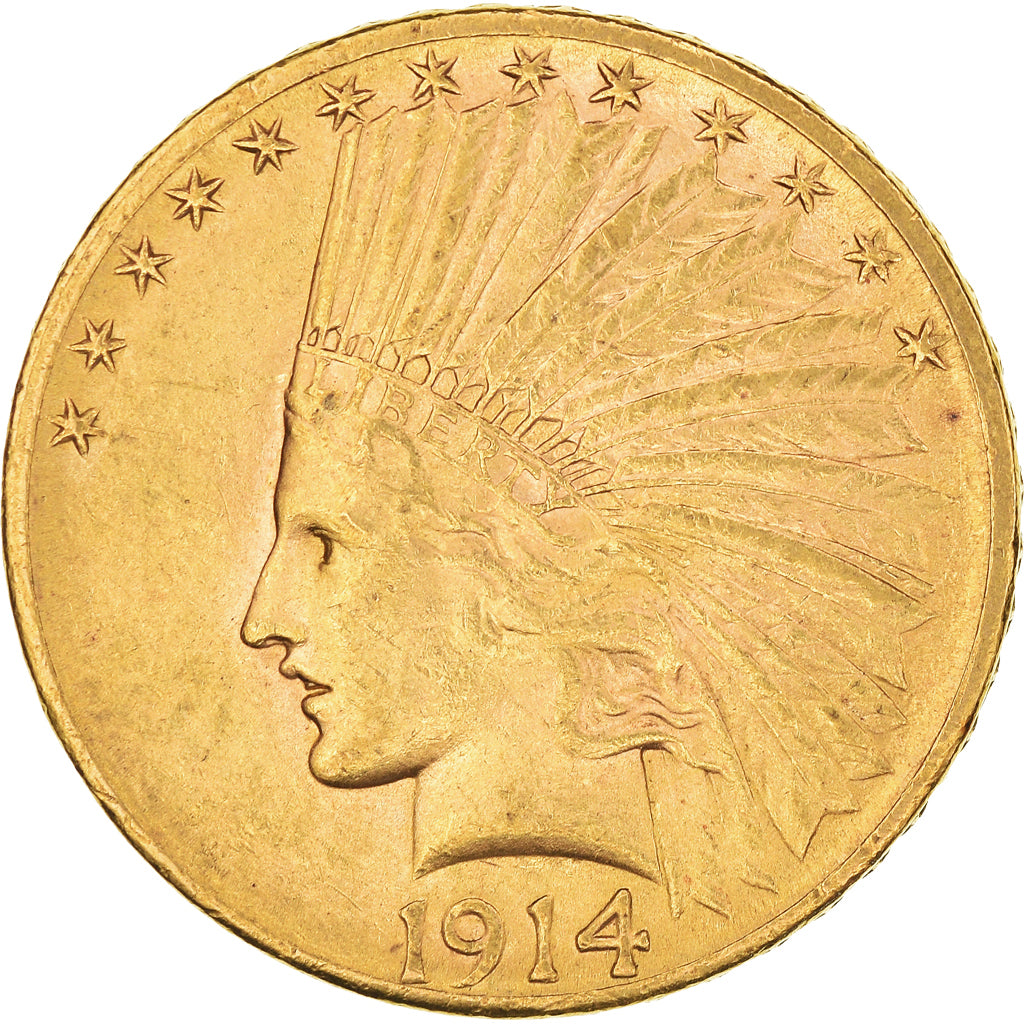 Münze, Vereinigte Staaten, Indian Head, $10, Eagle, 1914, U.S. Mint, San