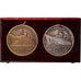 Francia, medalla, Compagnie Générale Transatlantique, Normandie, 1935, Vernon