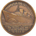 Frankreich, Medaille, Normandie en escale à Rio de Janeiro, Shipping, 1938