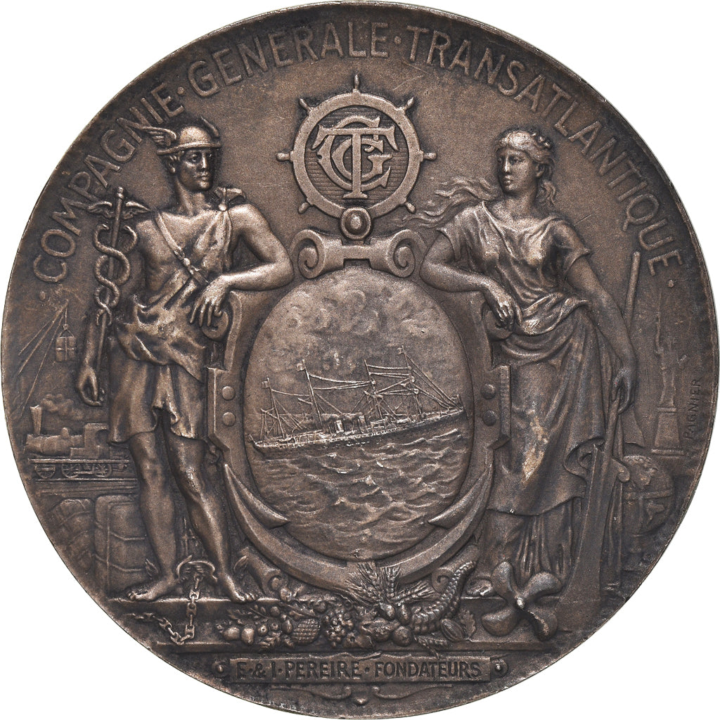 França, Medal, Compagnie Générale Transatlantique, Services Postaux