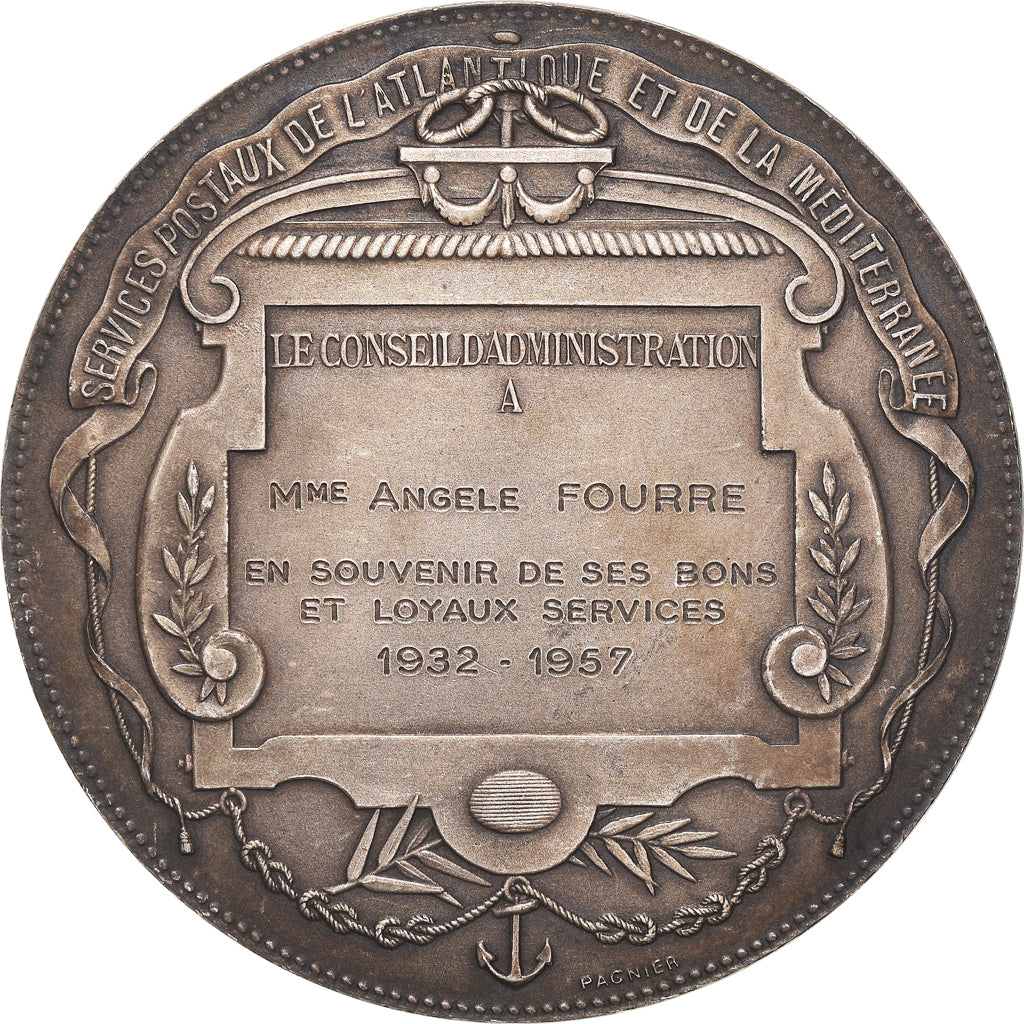 França, Medal, Compagnie Générale Transatlantique, Services Postaux