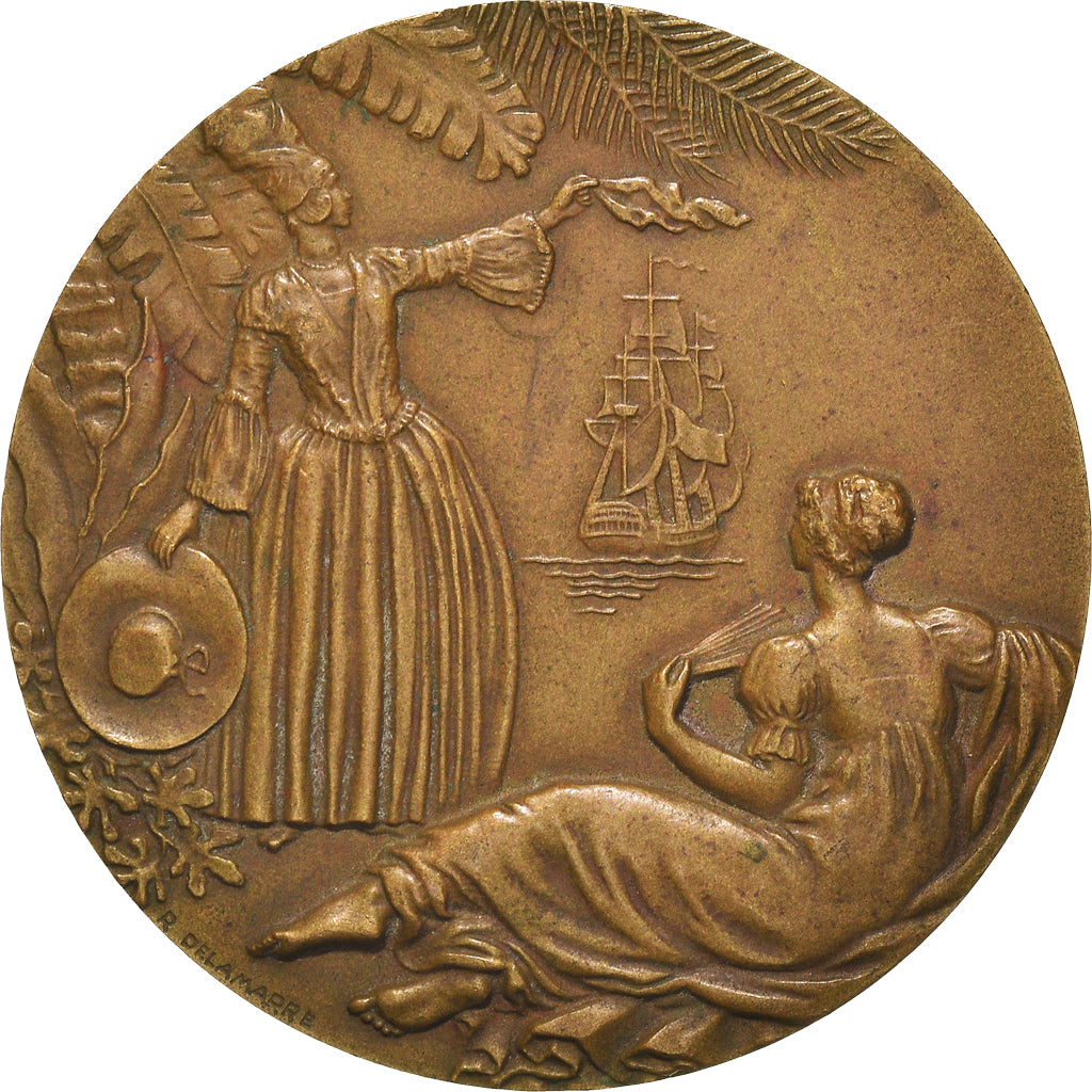 Frankreich, Medaille, Compagnie Générale Transatlantique, Antilles, Shipping