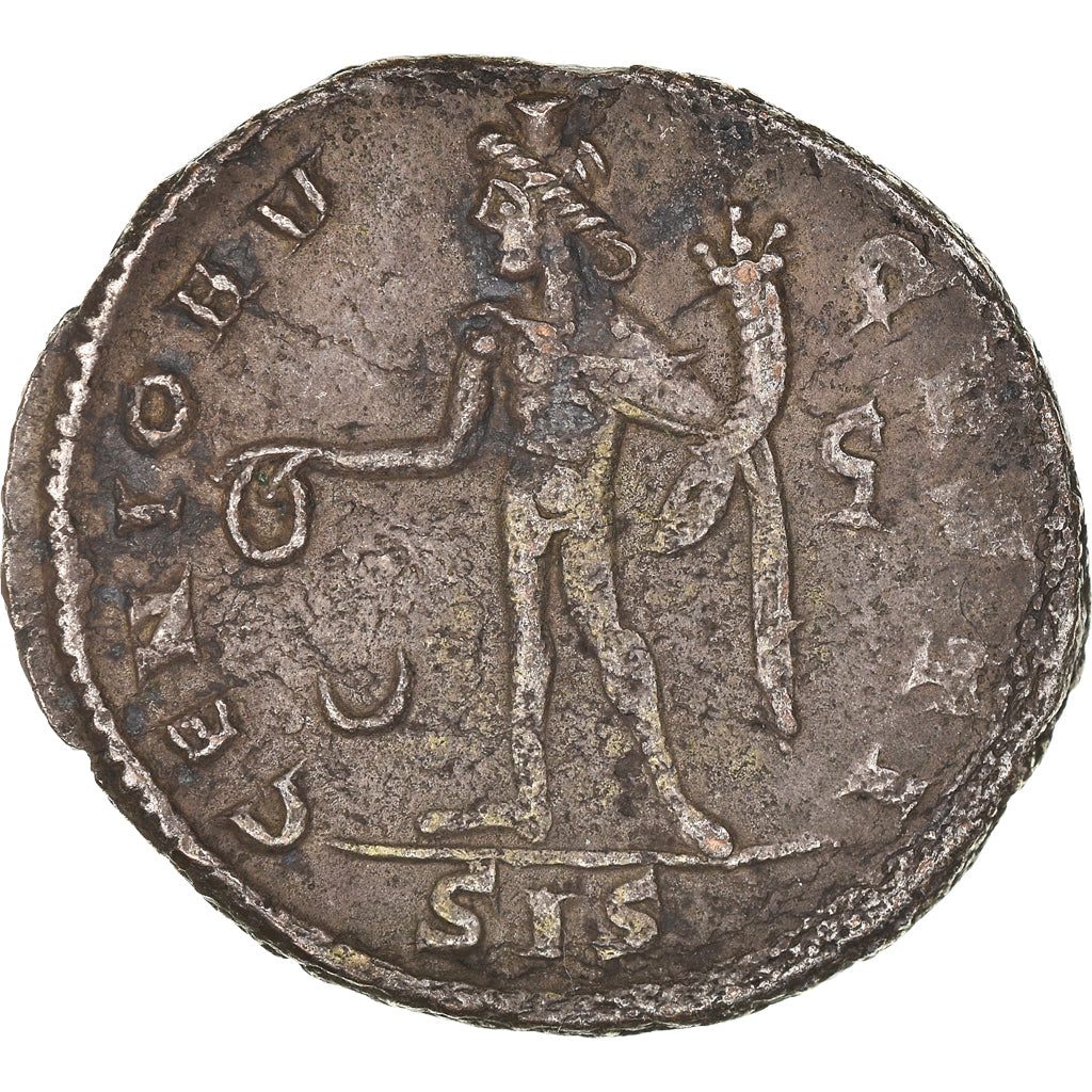 Coin, Maximinus II, Follis, 310-312, Siscia, EF(40-45), Copper, RIC:200a
