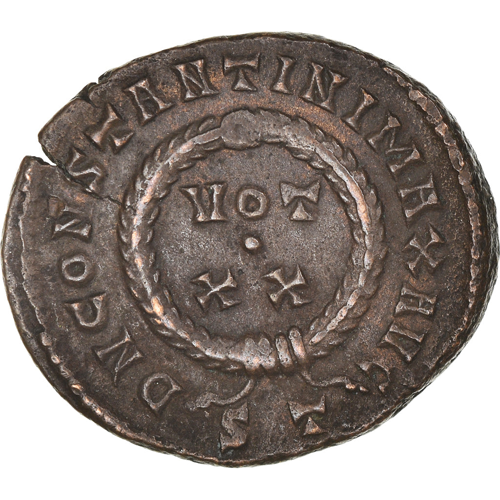 Coin, Constantine I, Follis, 322-325, Ticinum, AU(50-53), Bronze, RIC:167